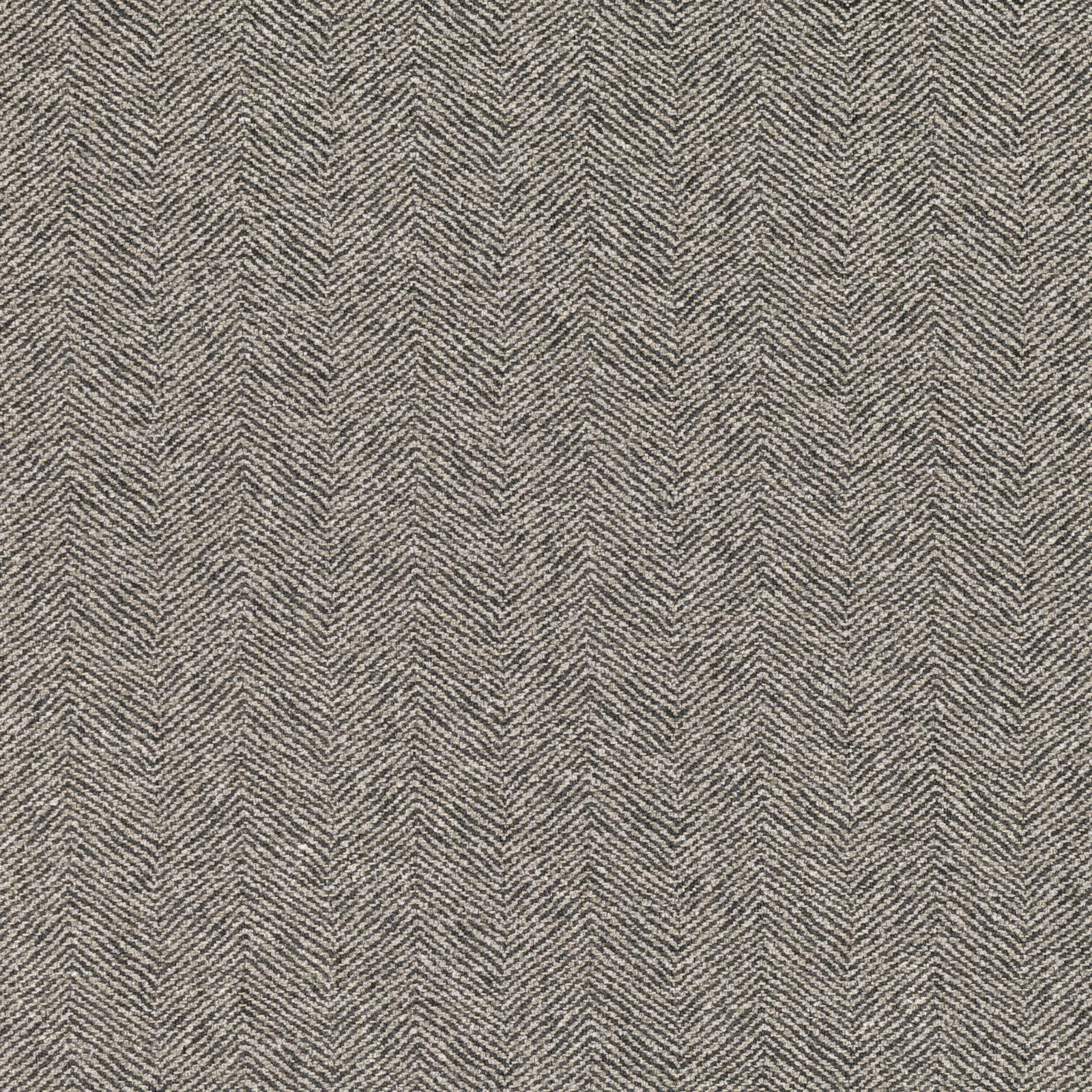 Cool slate-grey woven fabric with fine vertical herringbone chevrons and subtle tonal depth
