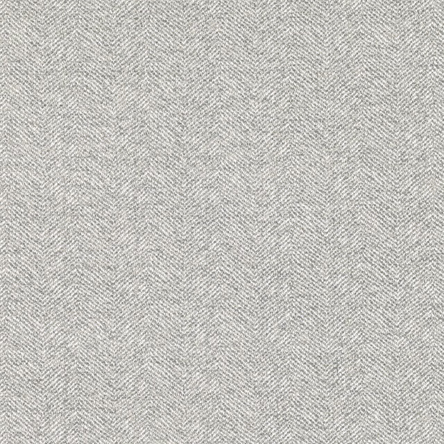 Cool Swedish grey fabric with a fine, softly broken herringbone weave