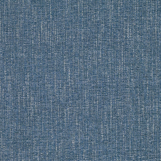 Close-up of weathered cobalt weave with fine pale flecks and vertical texture