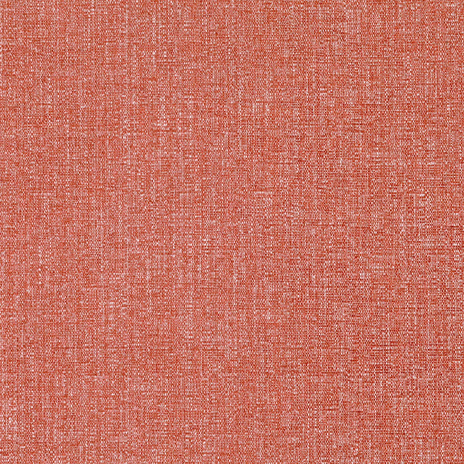 Close-up of muted coral terracotta fabric with fine pale crosshatch weave