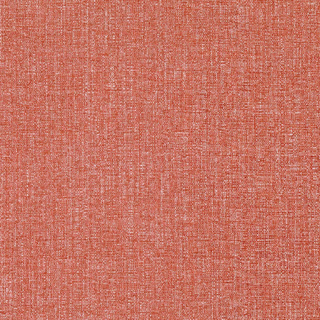 Close-up of muted coral terracotta fabric with fine pale crosshatch weave