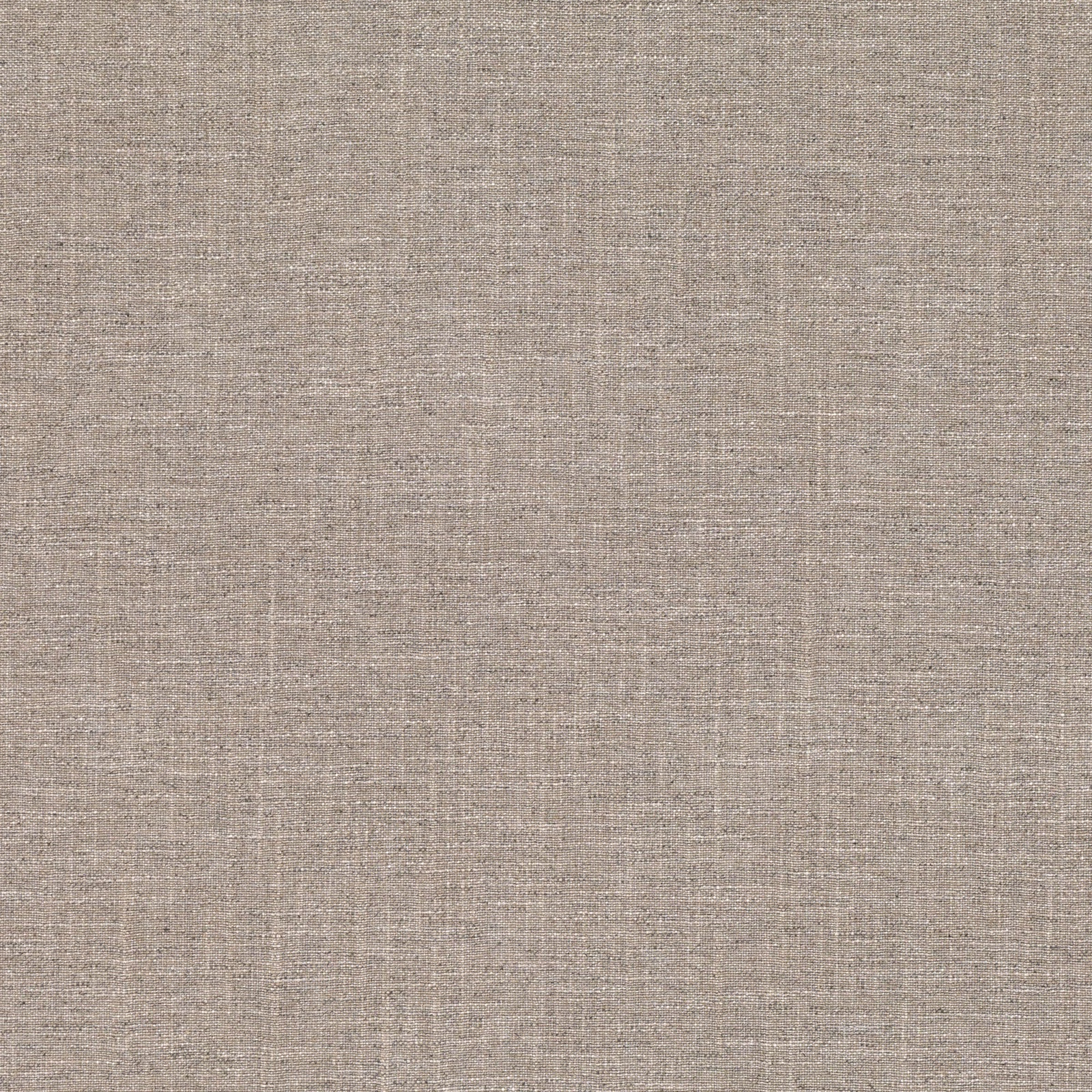Close-up of taupe-grey woven fabric with subtle slub texture and mottled greige colour