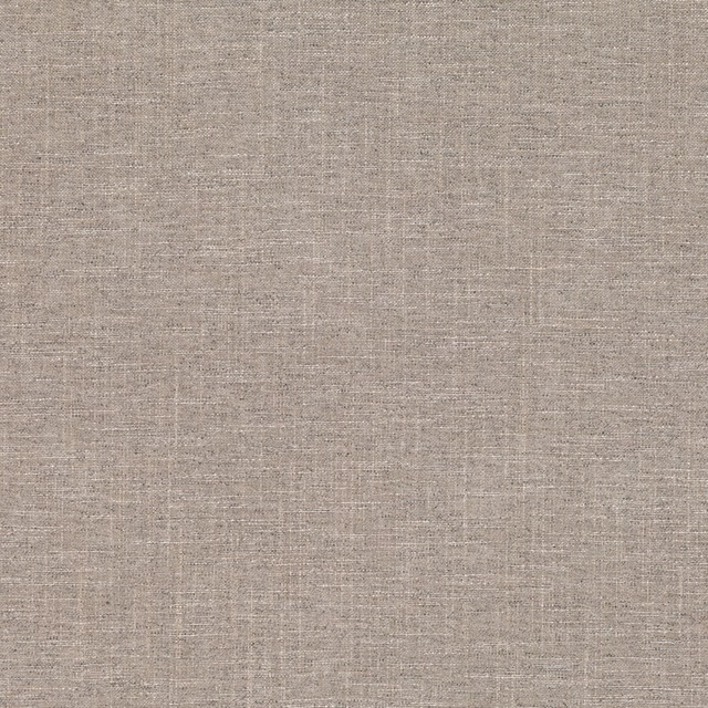 Close-up of taupe-grey woven fabric with subtle slub texture and mottled greige colour