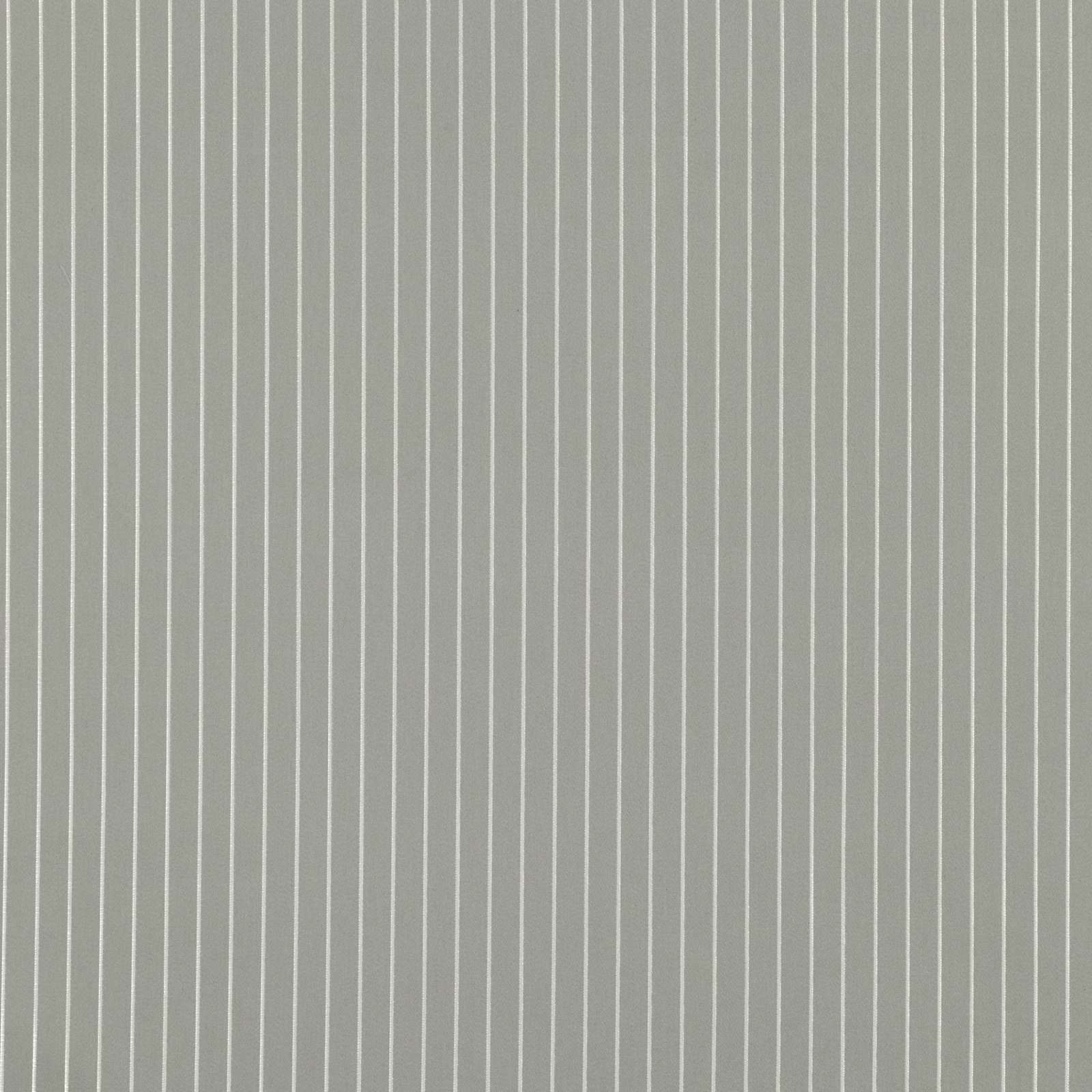 Muted eucalyptus-grey textile with closely spaced fine vertical cream stripes