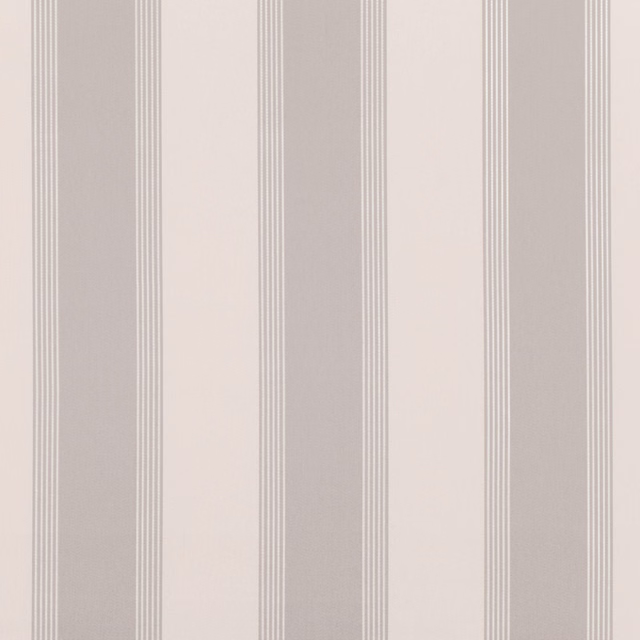 Pale taupe and ivory vertical stripe textile with delicate grouped pinlines