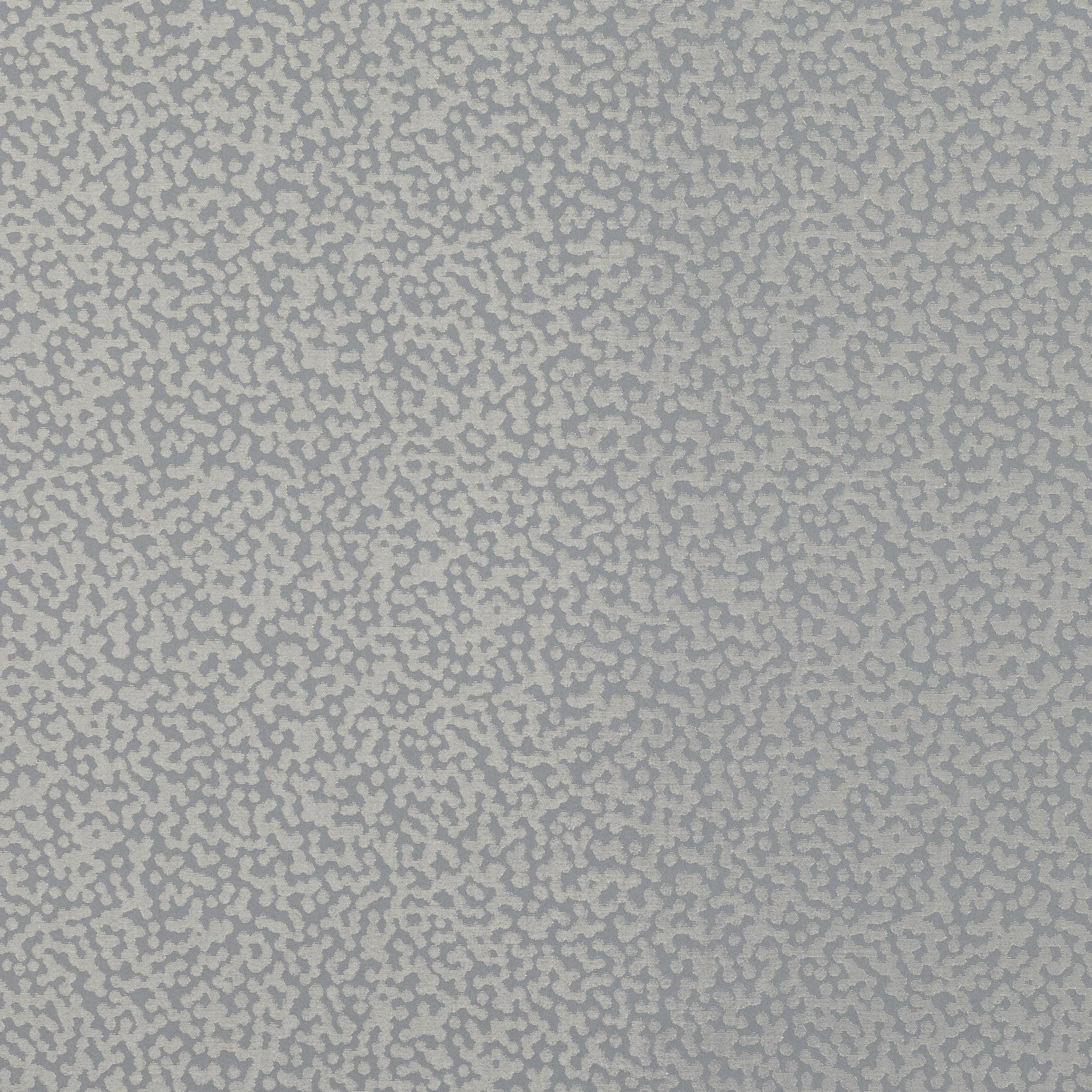 Cool dove-grey fabric with dense small-scale mottled pebble pattern and softly nubby texture