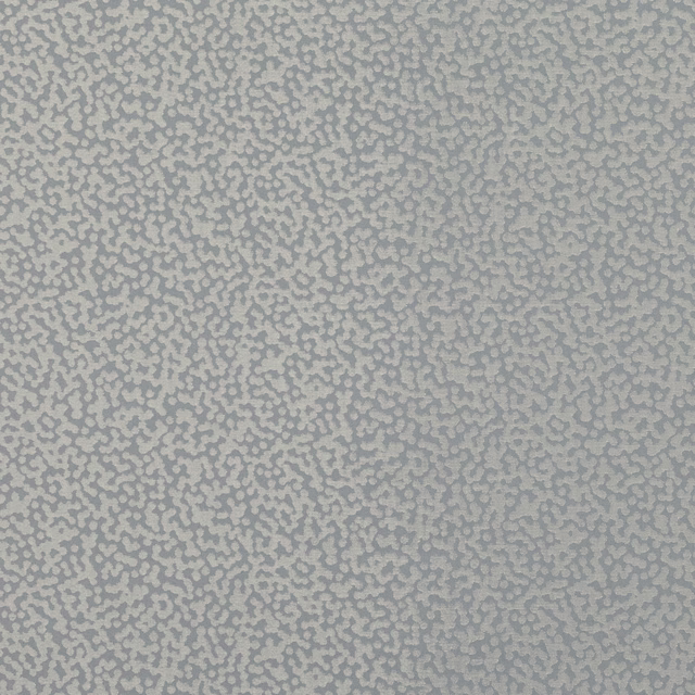 Cool dove-grey fabric with dense small-scale mottled pebble pattern and softly nubby texture