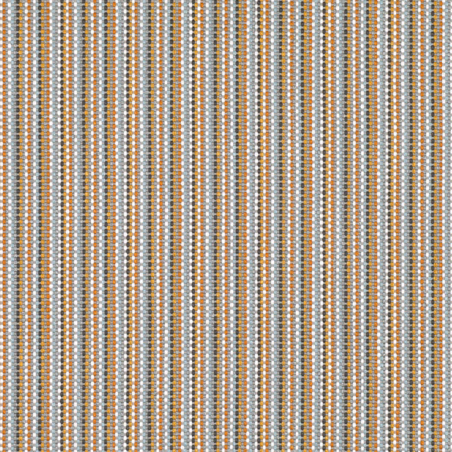 Fine vertical rust, grey and ivory stripes with a softly pebbled woven texture