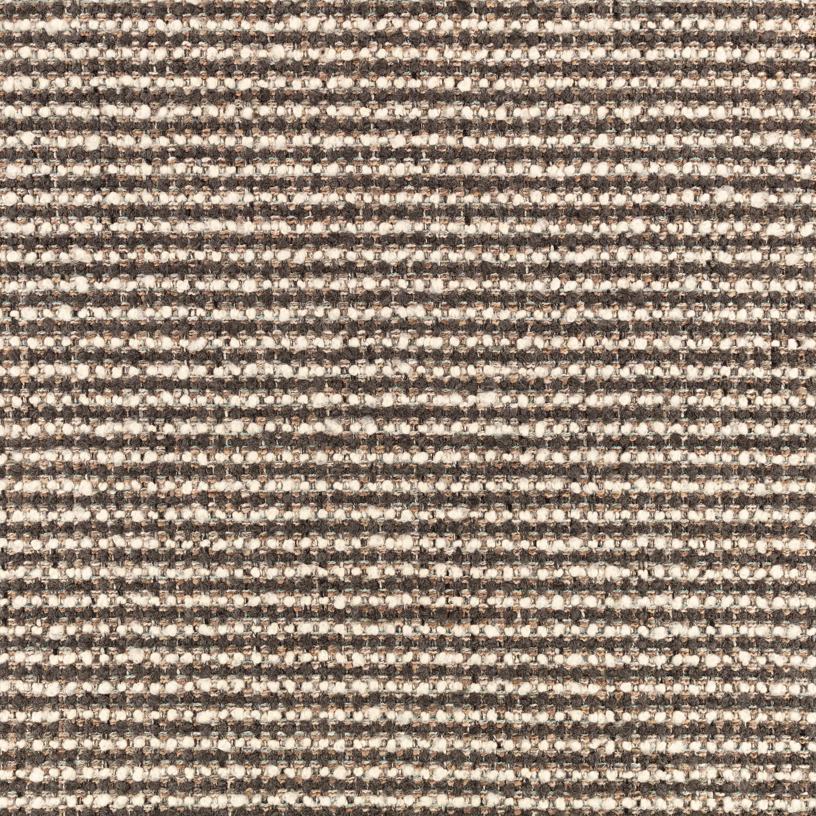 Charcoal and ivory nubby horizontal weave with irregular flecks