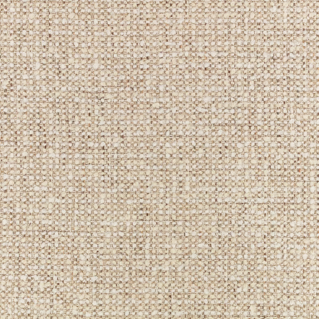 Close-up of warm jasmine cream upholstery weave with beige and taupe flecks