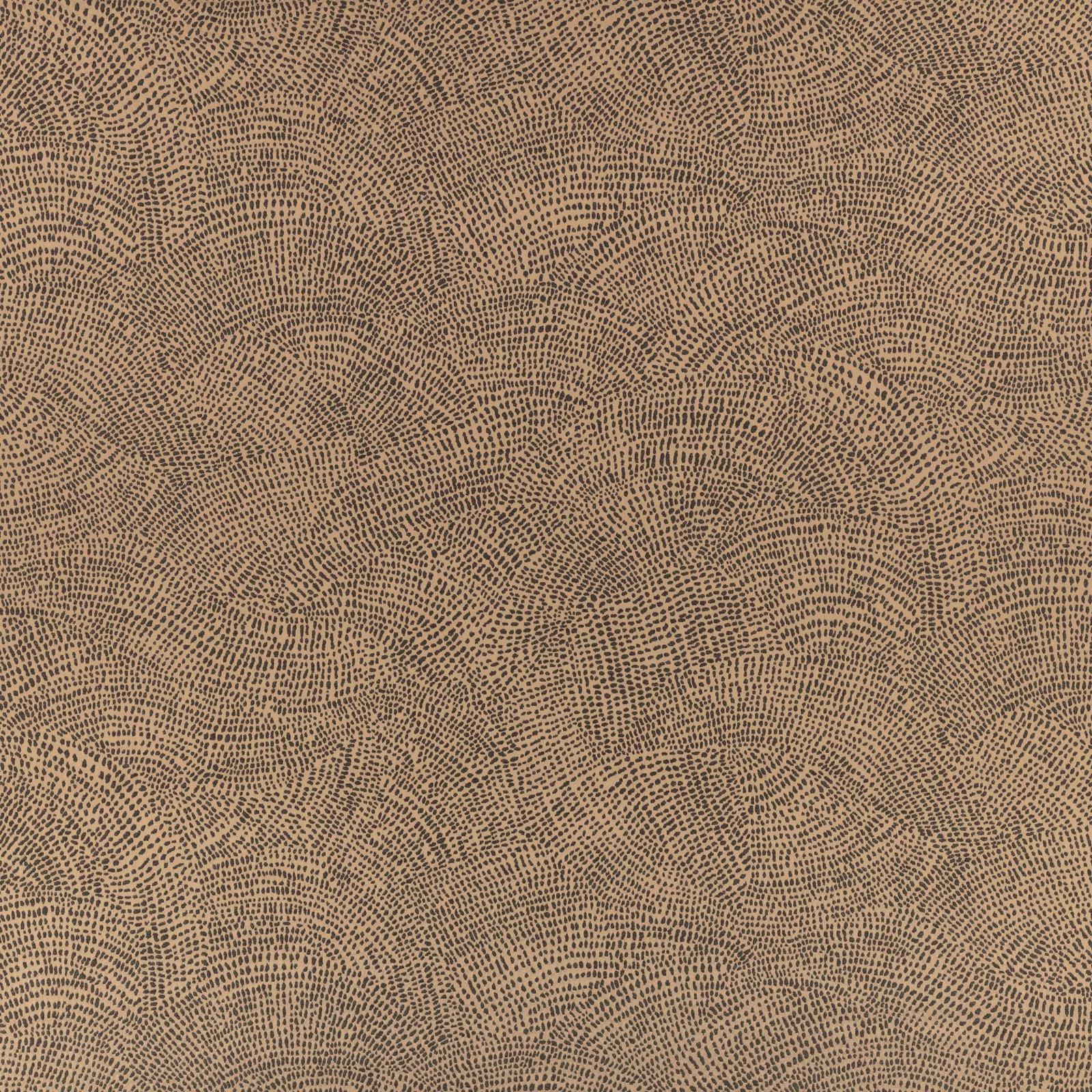 Warm taupe-beige fabric with dark broken contour marks and finely textured weave