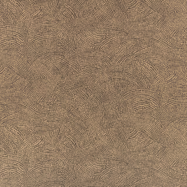 Warm taupe-beige fabric with dark broken contour marks and finely textured weave