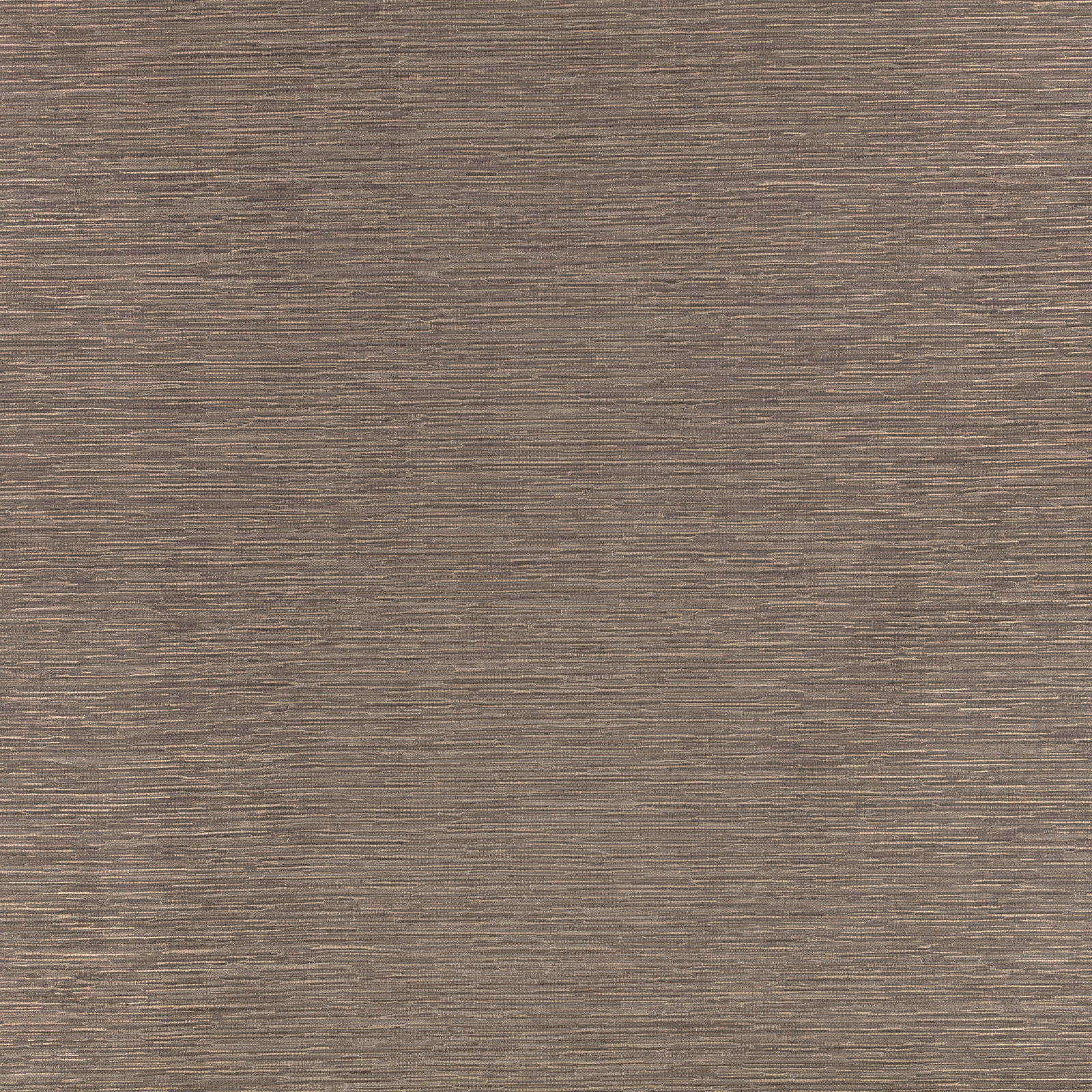 Warm taupe-brown Etsu wallpaper with fine horizontal striations and layered tonal texture