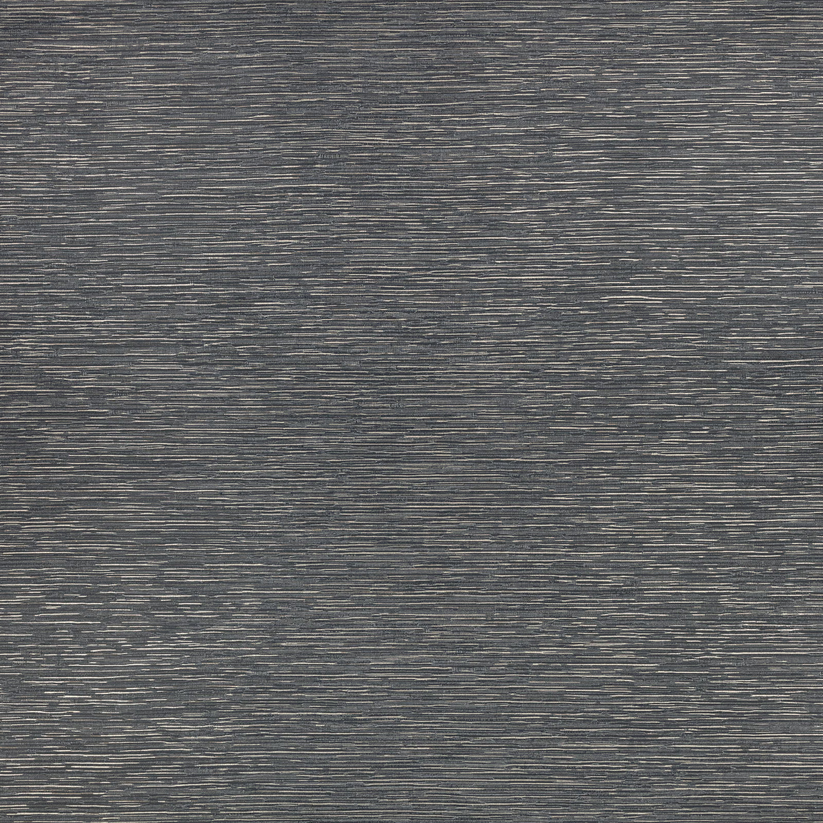 Deep charcoal-grey wallcovering with fine horizontal striations and softly varied lighter lines