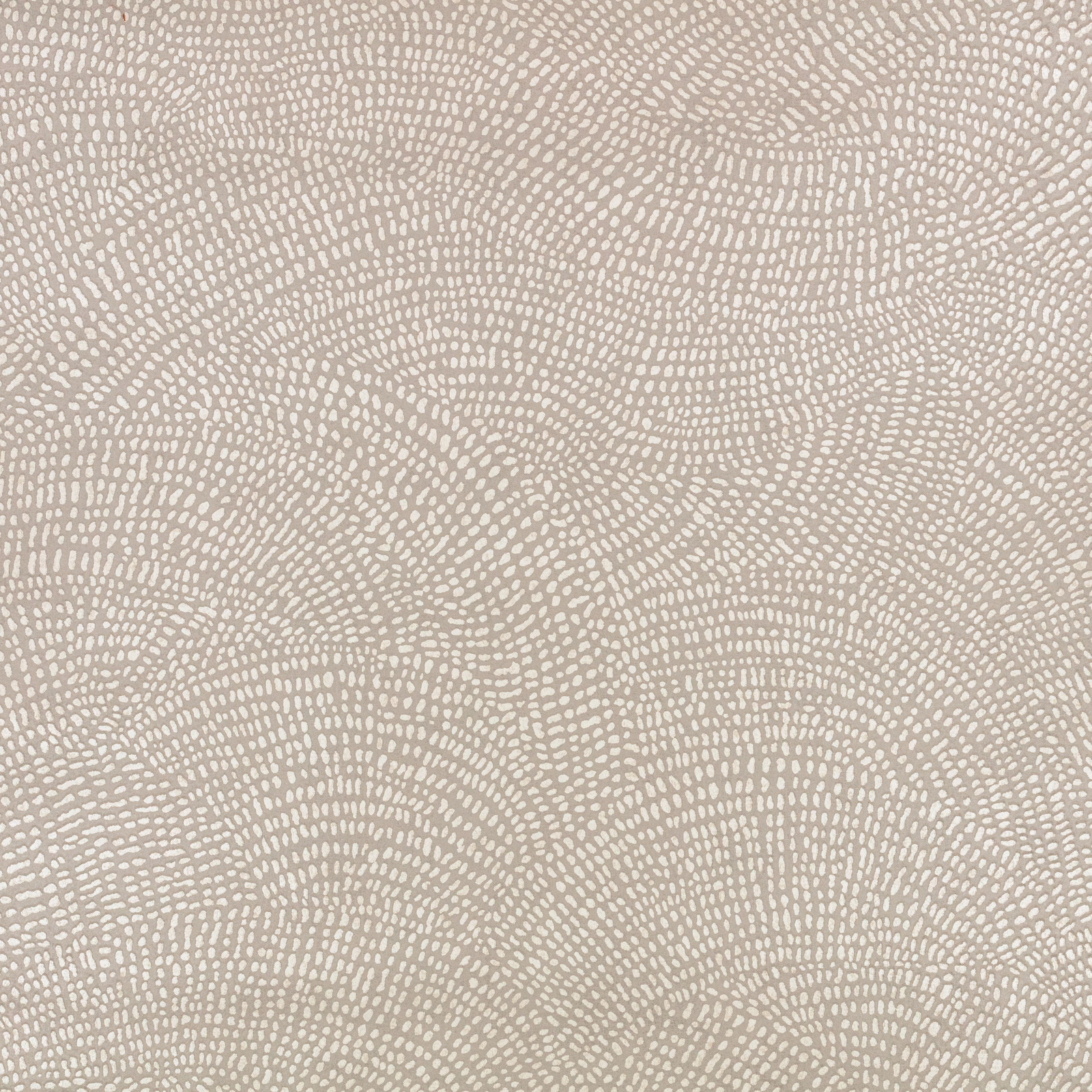 Mushroom taupe wallpaper with pale pebble-like marks forming soft rippling bands