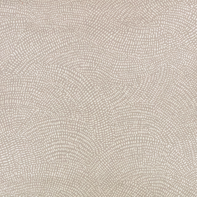 Mushroom taupe wallpaper with pale pebble-like marks forming soft rippling bands