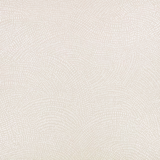 Pale shell wallpaper with softly arcing, pebble-like dotted texture