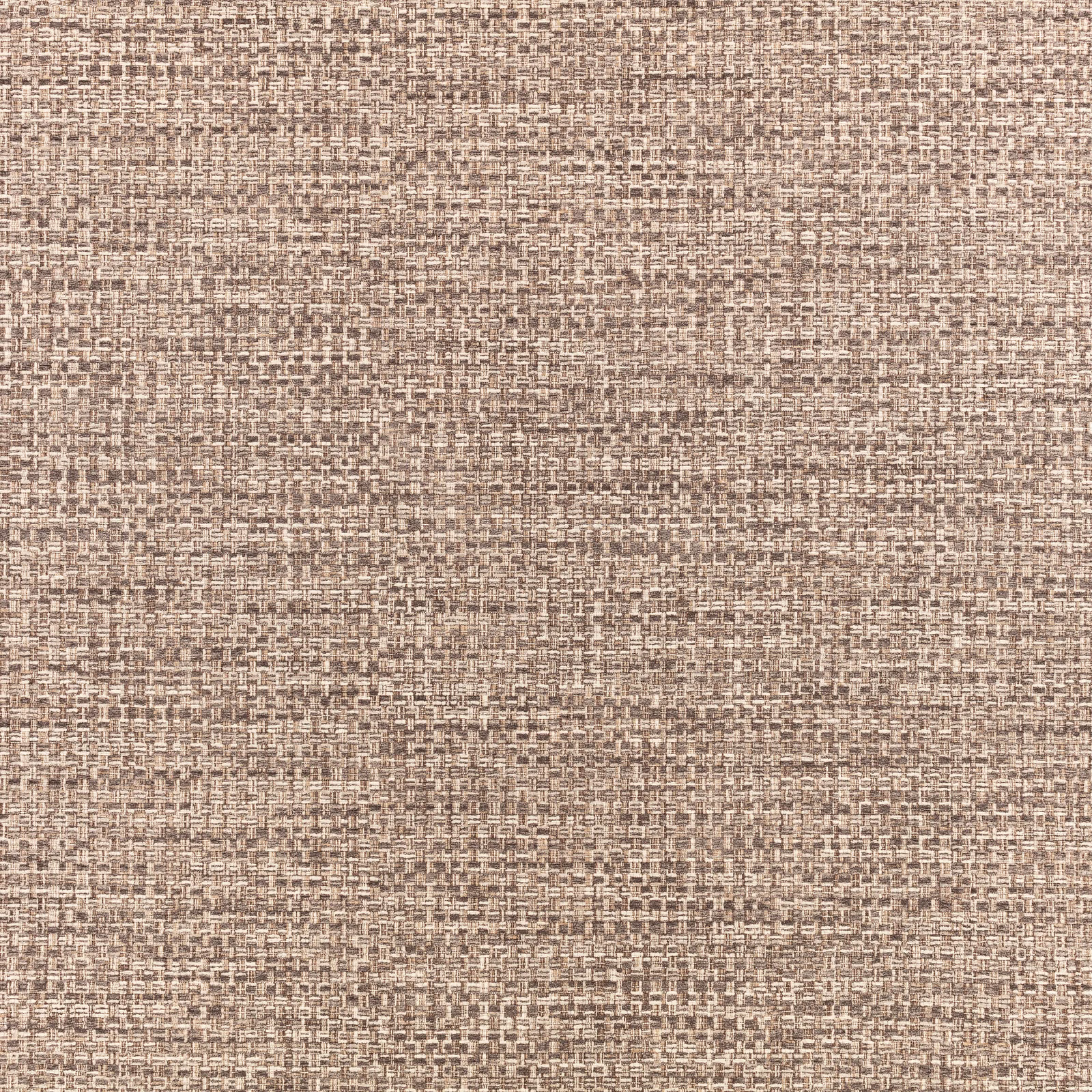 Warm coffee-taupe wallpaper with fine woven grid texture and pale flecked variation