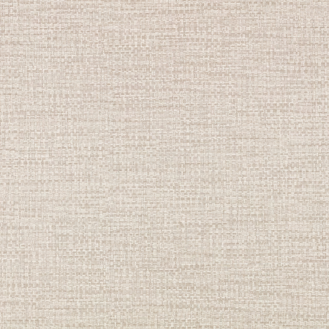 Pale greige wallpaper with a tiny woven grid and softly mottled surface