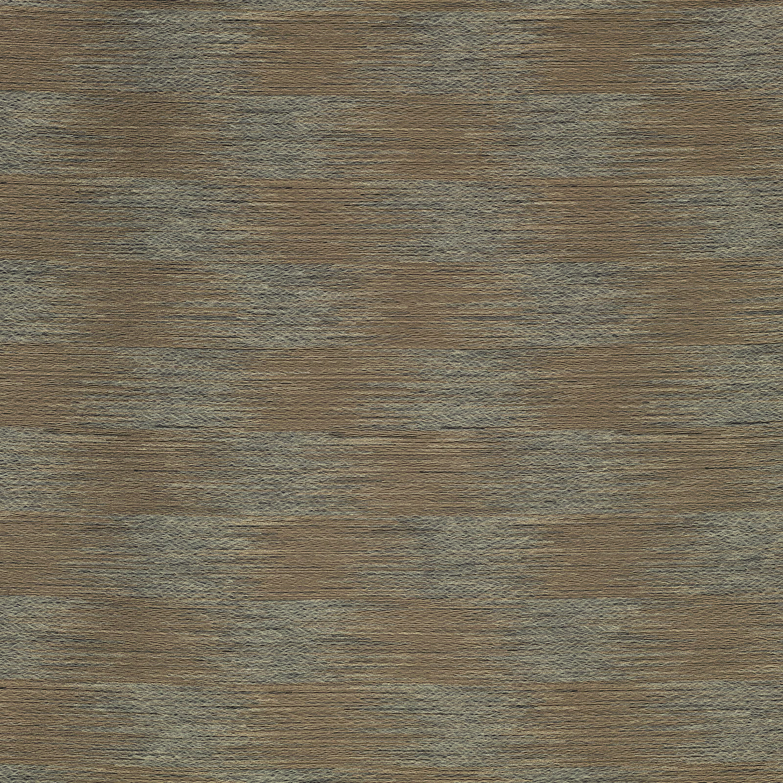 Muted bronze-brown horizontal striations with softly blended taupe and olive-grey threads