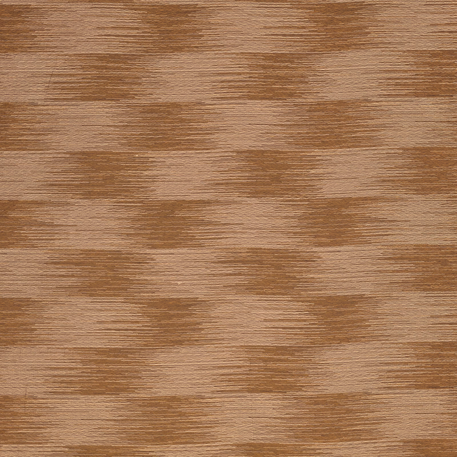 Warm copper-brown woven fabric with fine horizontal striations and softly varied bands