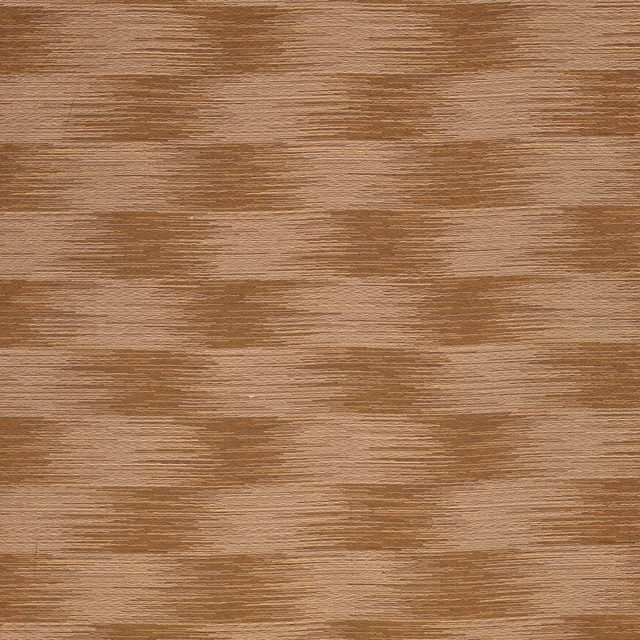 Warm copper-brown woven fabric with fine horizontal striations and softly varied bands