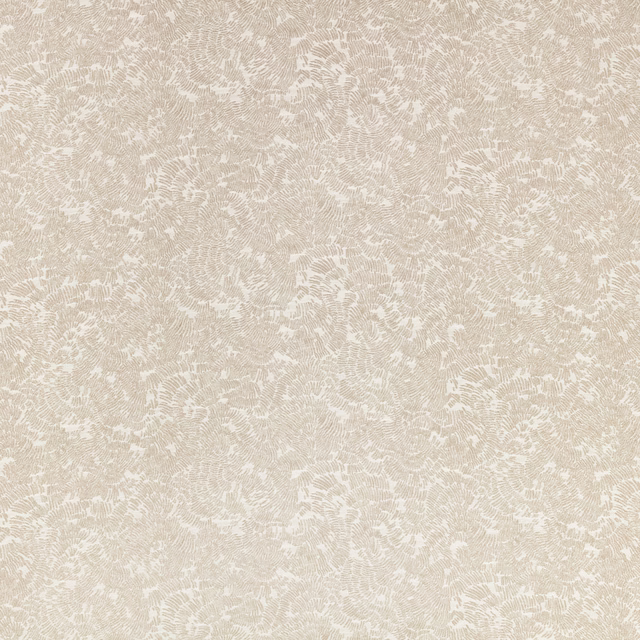 Pale quartzite beige textile with delicate ivory organic tracery and fine woven texture