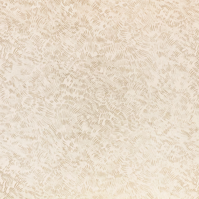 Shell cream wallpaper with delicate warm beige, hand-drawn-looking dash motifs