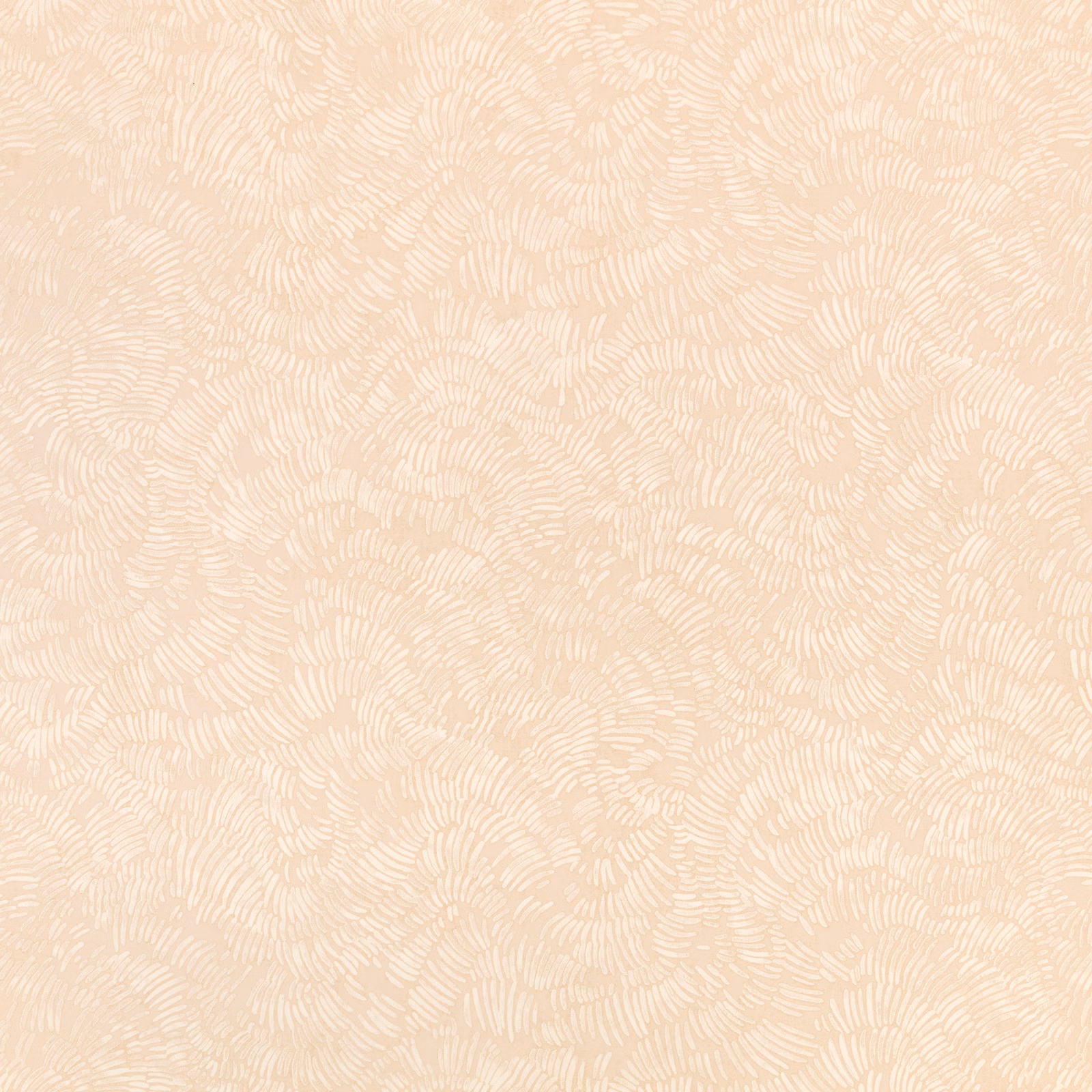 Pale blush wallpaper with fine cream abstract botanical marks in an all-over pattern