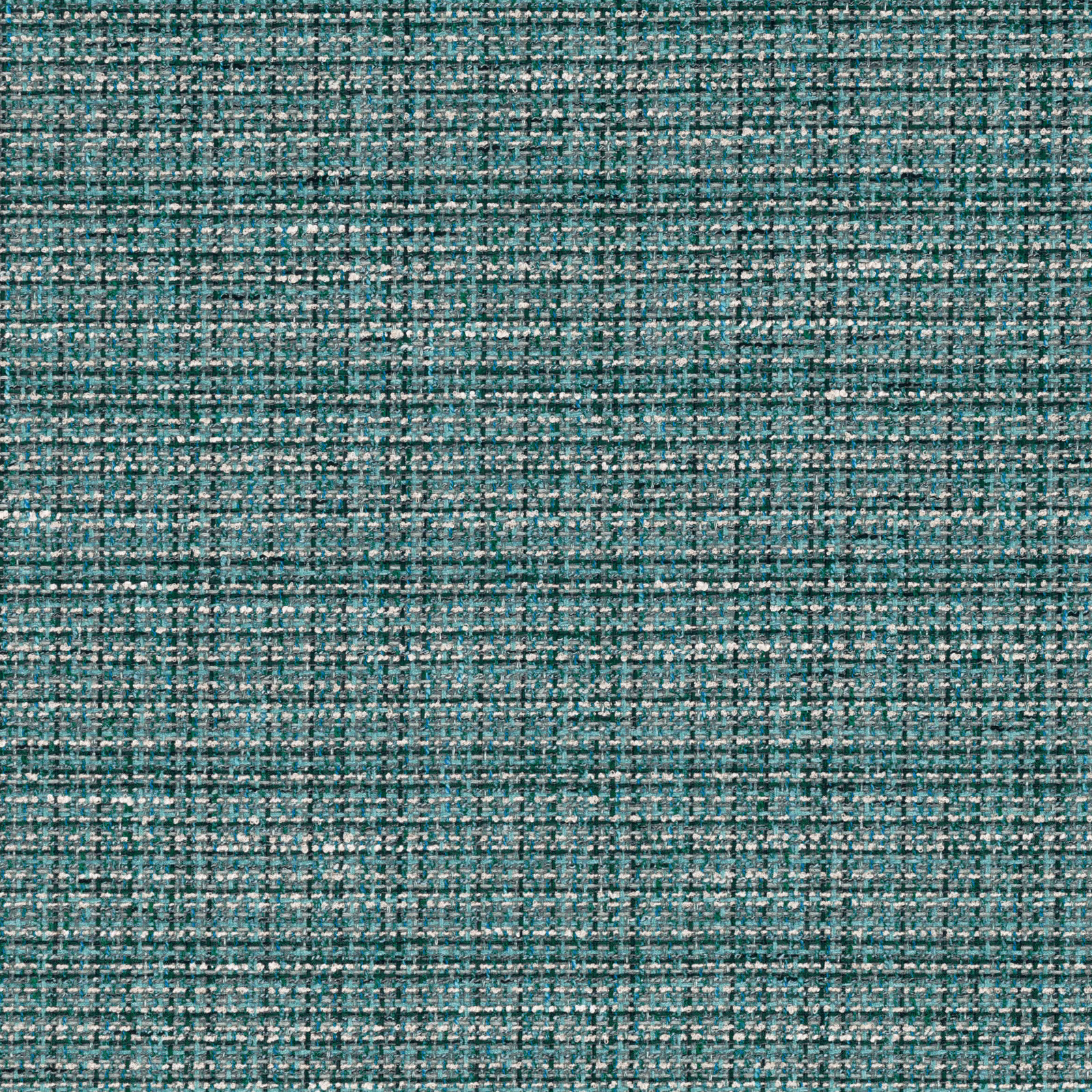 Close-up of Arlo Danube’s deep teal weave with pale flecks and crosshatched texture