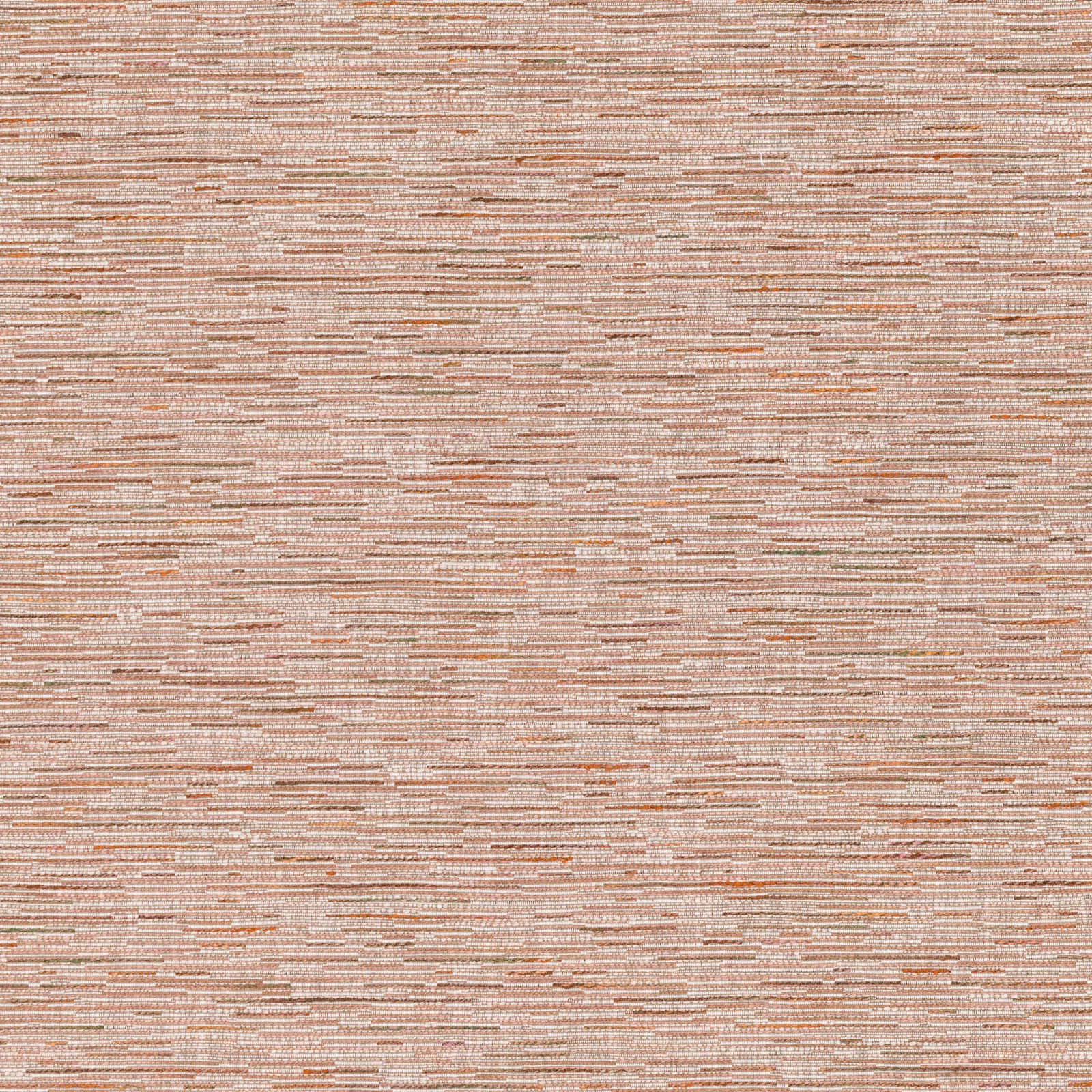 Sorbet-pink woven textile with fine horizontal lines and warm cream flecks
