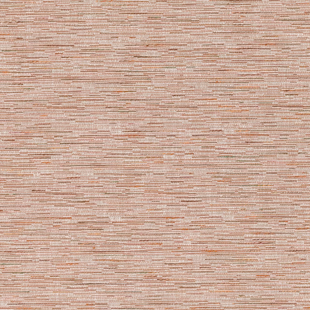 Sorbet-pink woven textile with fine horizontal lines and warm cream flecks