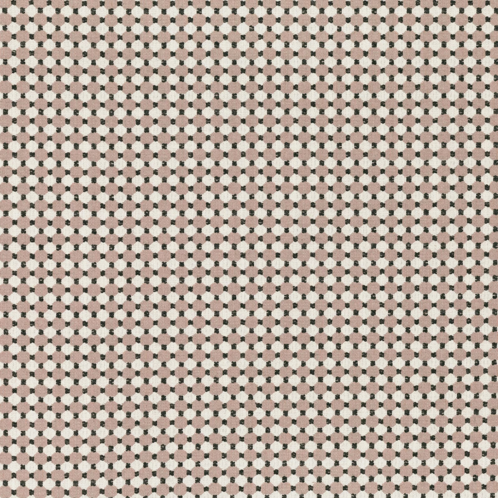 Dusty blush, cream and charcoal small geometric weave with a dense tactile surface