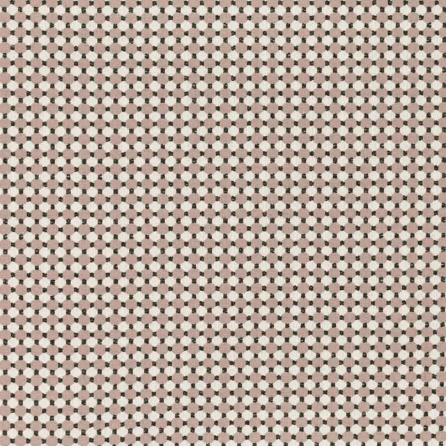 Dusty blush, cream and charcoal small geometric weave with a dense tactile surface