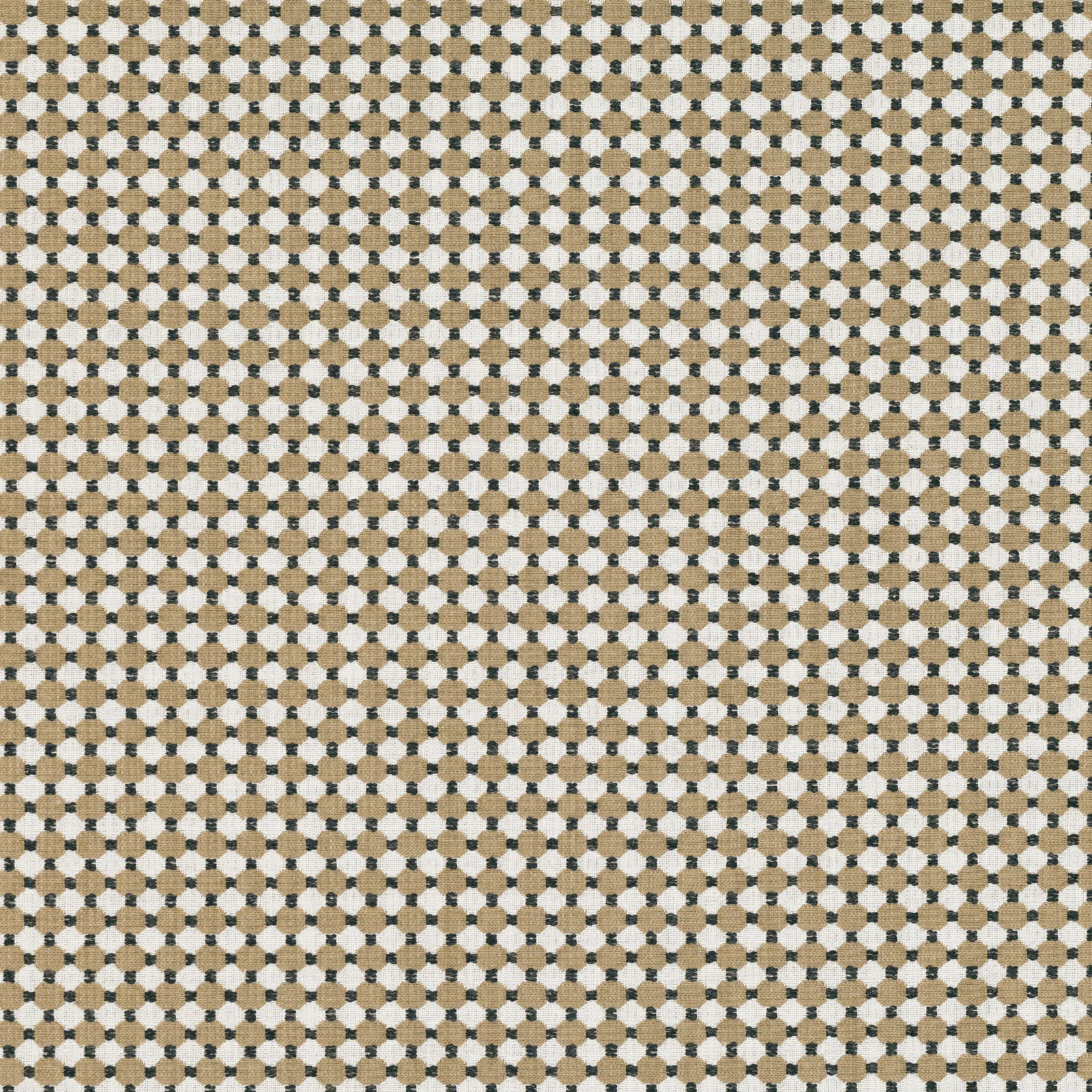 Warm beige, cream and charcoal small-scale geometric woven fabric texture