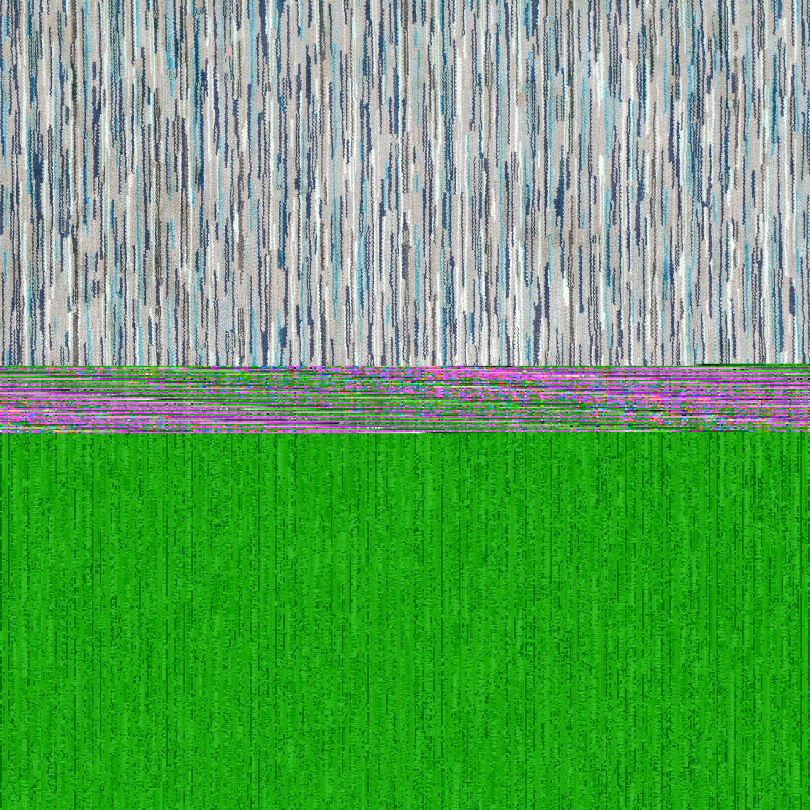 Cool blue and aqua vertical streaks over a pale, textured woven ground