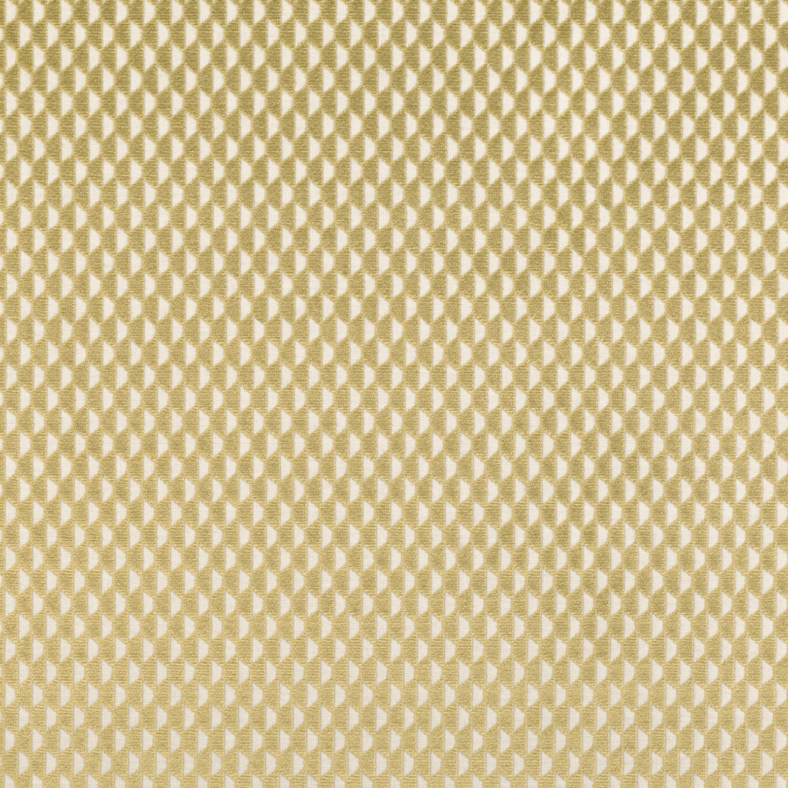 Cumin-gold woven fabric with repeating cream diamond motifs and tactile texture