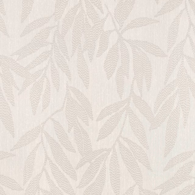 Pale Egret wallpaper with soft greige leafy branches across an ivory ground