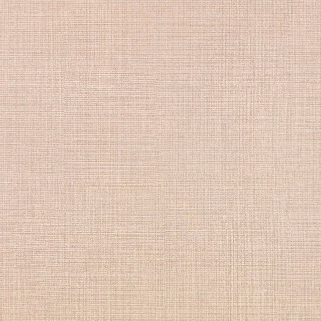Pale blush rose wallcovering with fine woven crosshatch texture