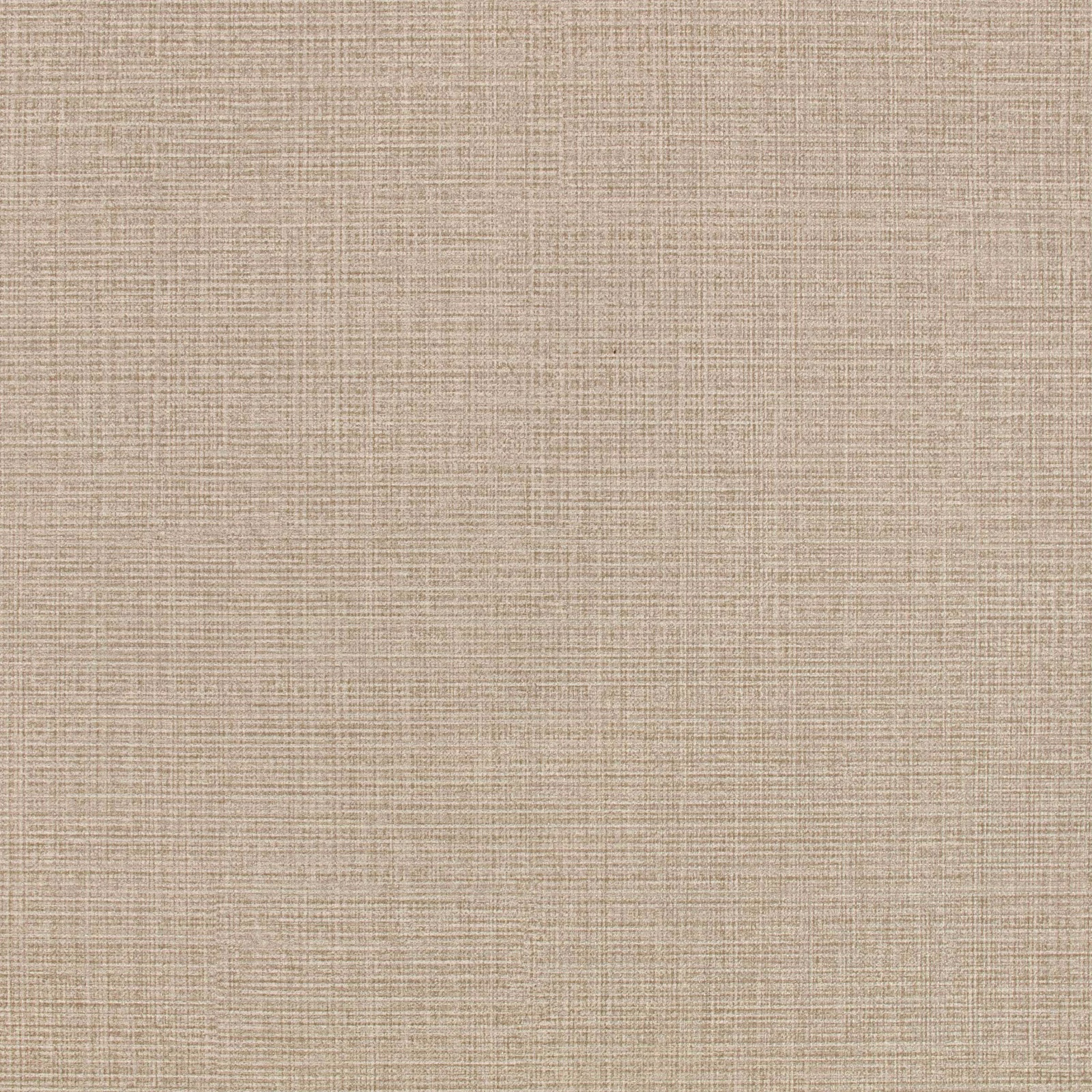 Warm greige wallpaper with a fine, woven-looking crosshatch twill texture