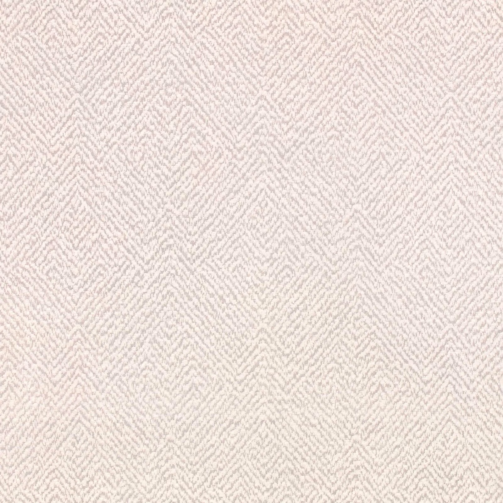 Warm cream wallpaper with a fine pale taupe-grey chevron pattern and softly mottled texture