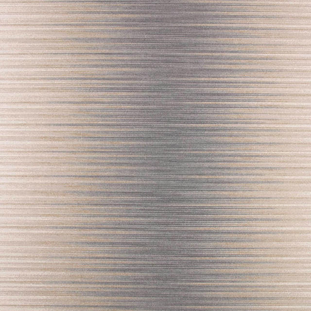 Cool Swedish grey wallpaper with fine horizontal striations and taupe-cream tonal shading