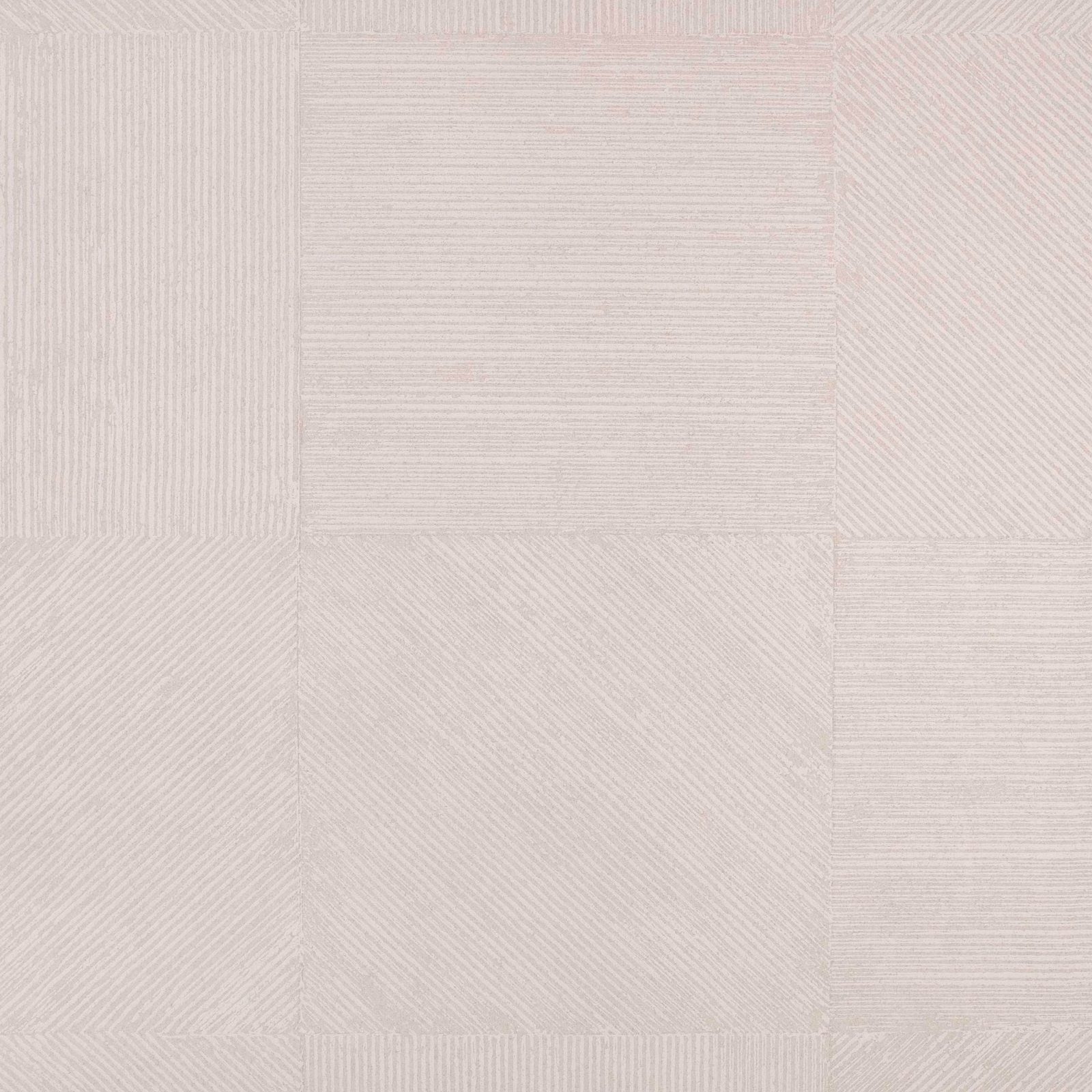 Pale silver-grey wallpaper with subtle geometric panels and fine directional linework