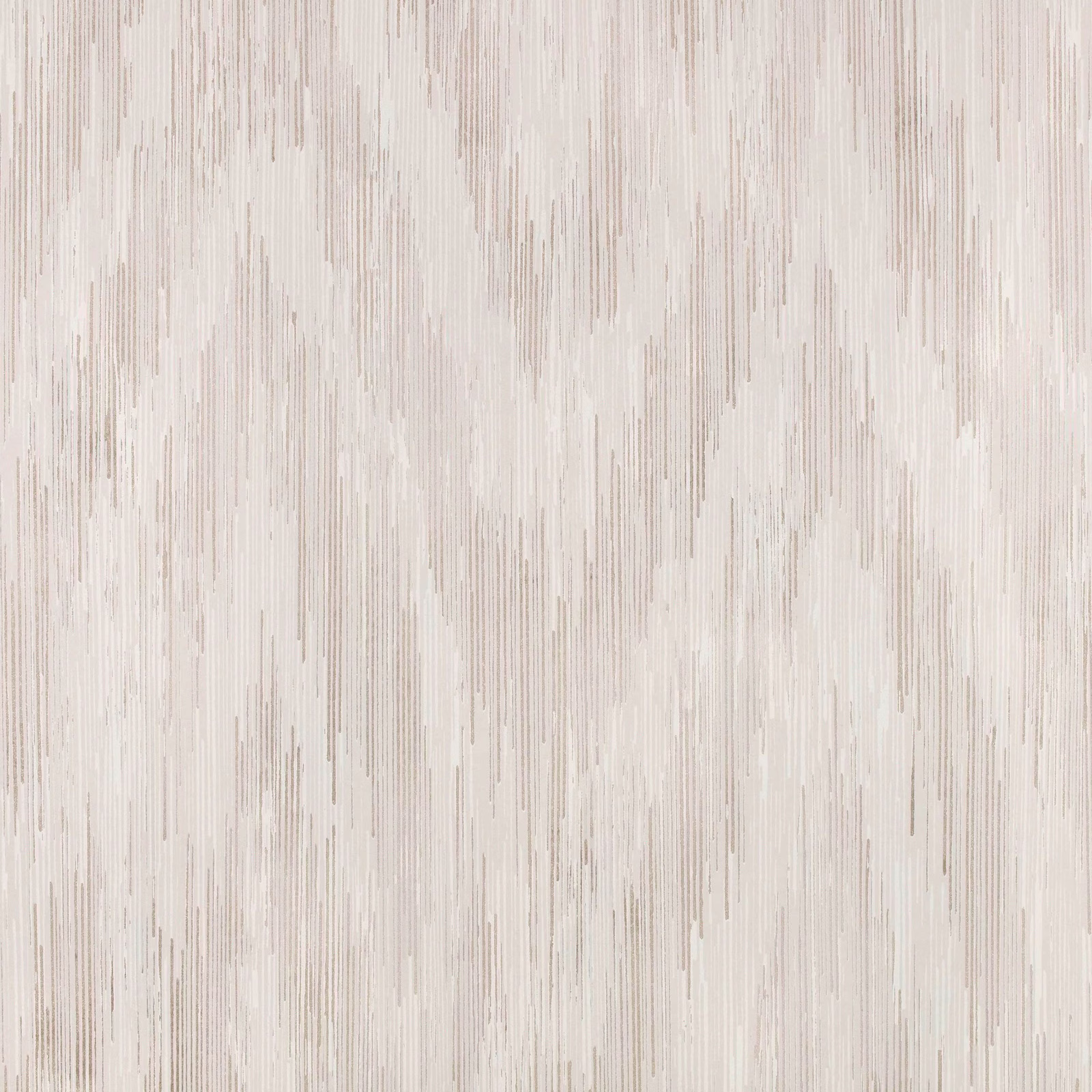 Pale silver-grey wallpaper with broken vertical striations and subtle warm undertones