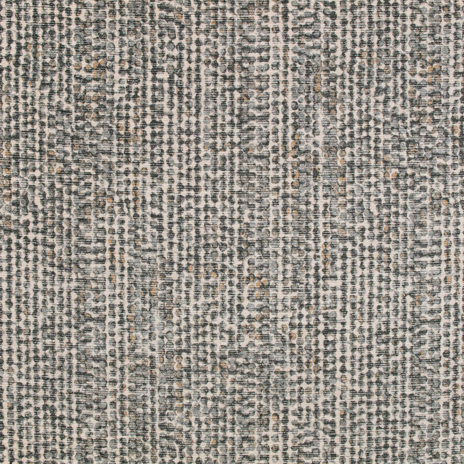 Close-up of muted French blue-grey fabric with irregular vertical mottled weave