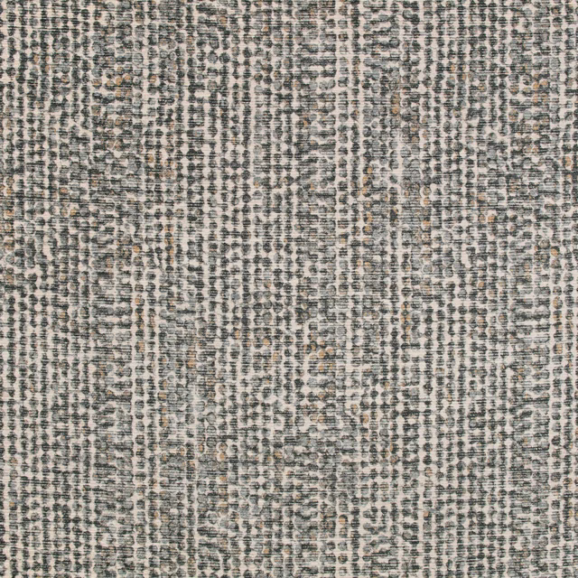 Close-up of muted French blue-grey fabric with irregular vertical mottled weave