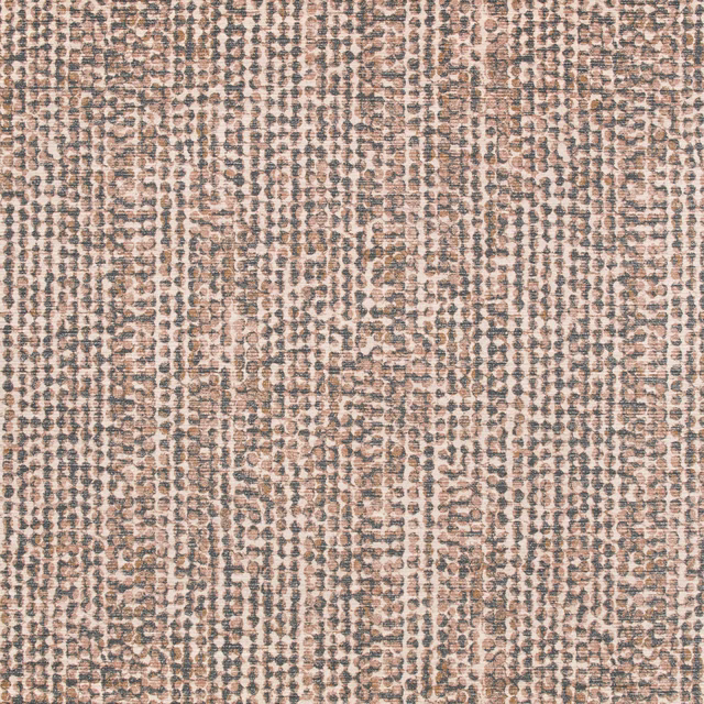 Blush taupe woven fabric with charcoal flecks and an irregular vertical grid texture