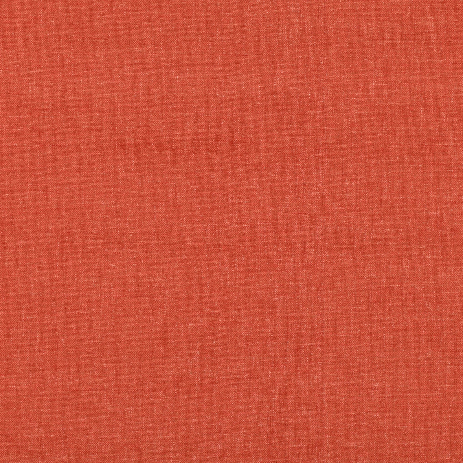 Warm cayenne coral fabric with fine woven crosshatch and softly varied texture
