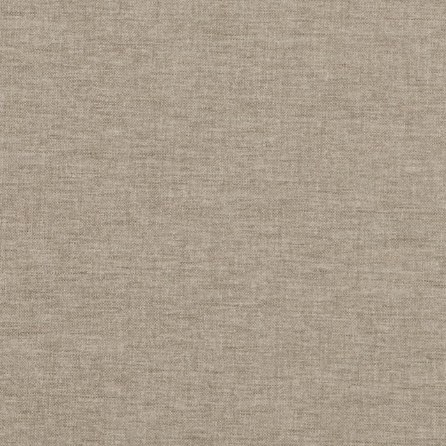 Close-up of Lamont Clay’s warm clay-taupe plain weave with subtle horizontal slubs