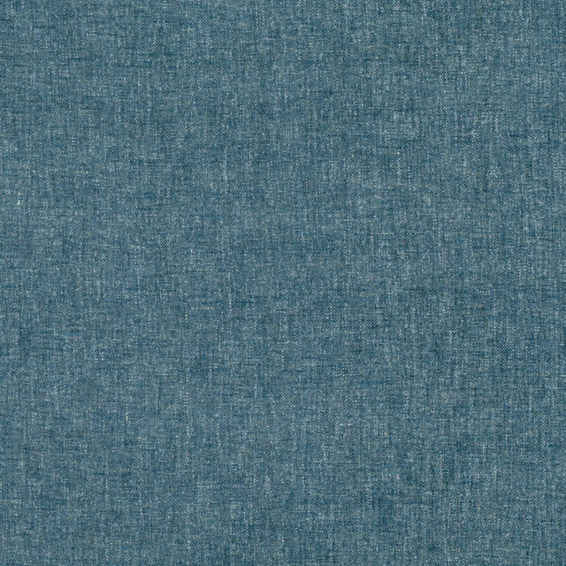 Close-up of muted blue-teal Lamont Lake fabric with fine flecked woven texture